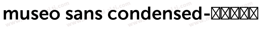 museo sans condensed字体转换